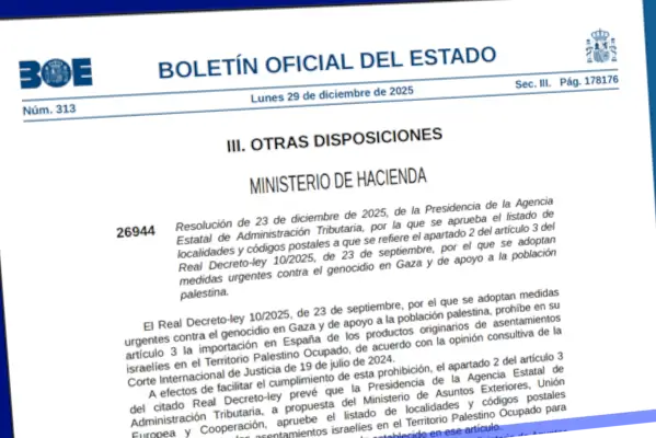 Hacienda publica el listado de asentamientos cuyos productos ya no pueden entrar en España