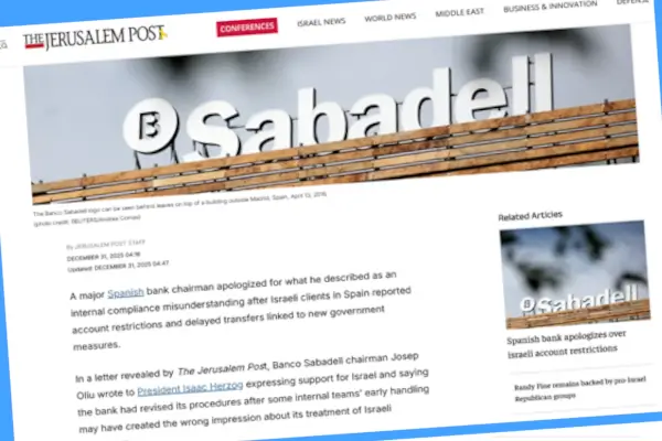 El presidente del Sabadell se disculpó ante el presidente Herzog por las restricciones a clientes israelíes