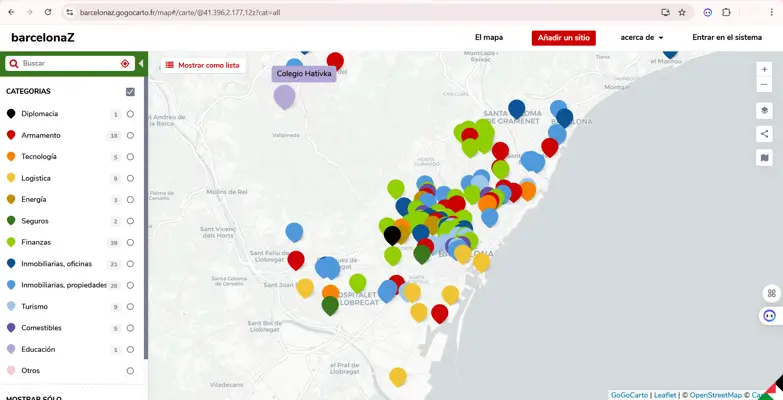 Un mapa que señala negocios judíos e israelíes en Cataluña revive los fantasmas del pasado nazi 1 Barcelonaz 1
