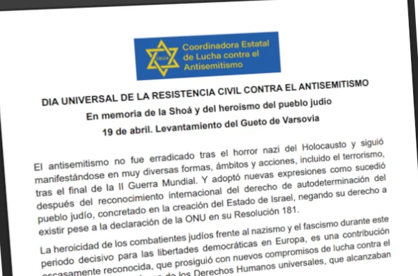Impulsan el reconocimiento del 19 de abril como Día Universal de la Resistencia Civil contra el Antisemitismo