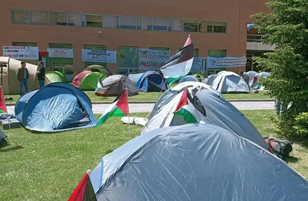 La universidad que mira hacia otro lado: un mapeo del antisemitismo creciente en los campus españoles 3 Campamento Propalestino