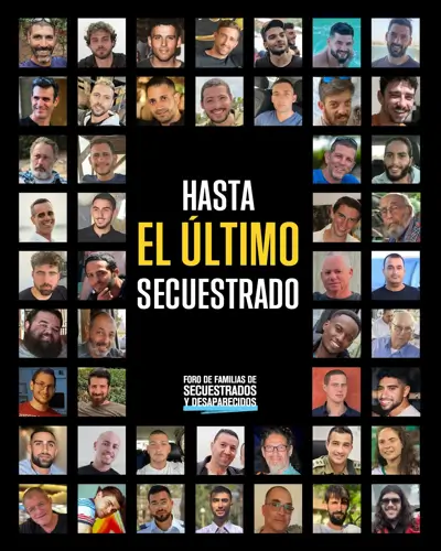 "Cuando el odio a Israel está tan generalizado, siempre acaba afectando también a los judíos" 6 Cartel de secuestrados
