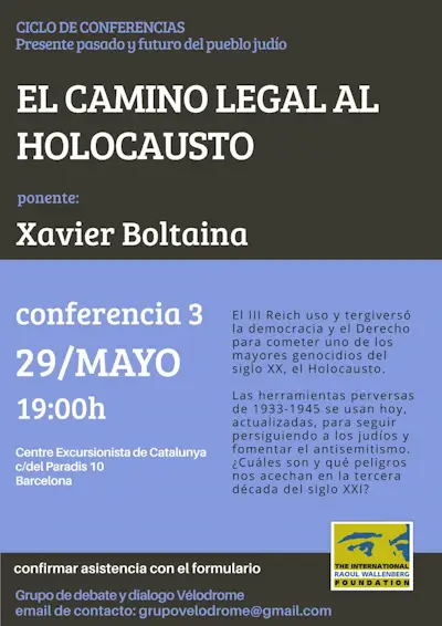 "El camino legal al Holocausto" 1 Conferencia Maya Mahler webp