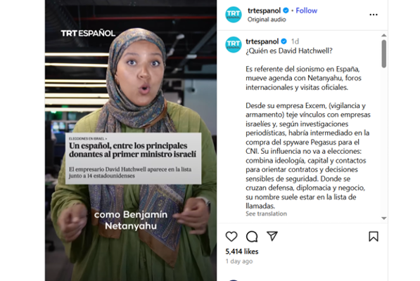 La guerra sucia de Turquía contra Israel… en España 1 David Hatwcwell