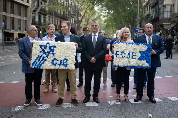 La comunidad judía participa por primera vez en la ofrenda de la Diada de Cataluña