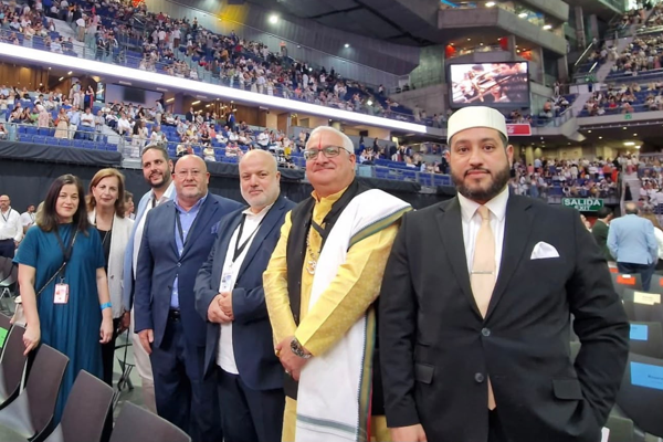 Obadía y Bengio participaron en el encuentro civil y cultural con el papa León XIV en Madrid