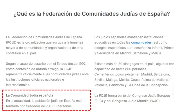 La comunidad judía en España alcanza los 70.000 miembros, según la FCJE 1 FCJE