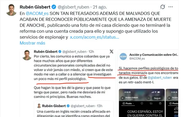 David Hatchwell denuncia por "calumnias, injurias e incitación al odio" al influencer y abogado Rubén Gisbert 1 Gisbert 1