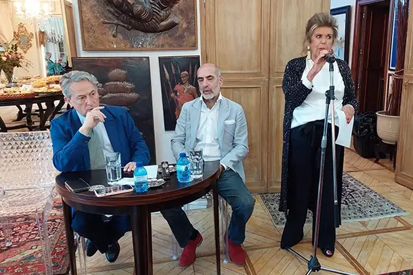 Conferencia de Hermann Tertsch en WIZO-España 2 Hermann Tertsch Angel Mas Astrid Misrahi