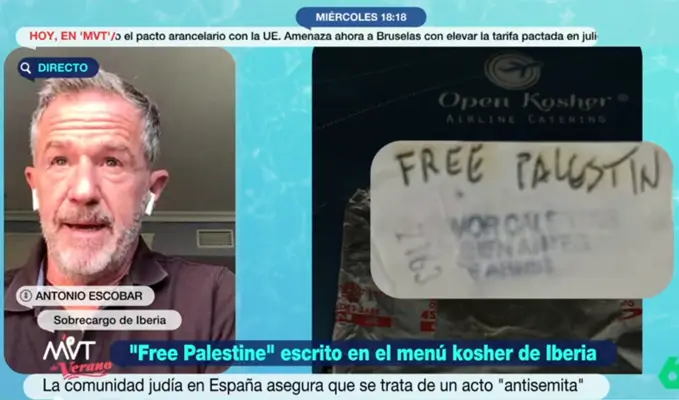 Sindicalista sugiere que pasajeros escribieron Iberia 1 2