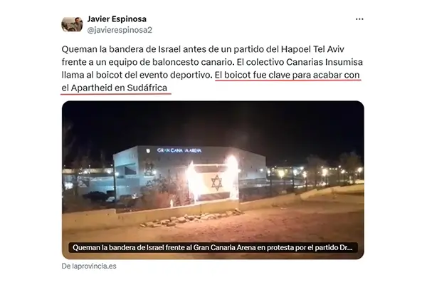 El conocido periodista de El Mundo que llama al boicot de Israel