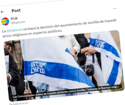 La FCJE alerta de un retroceso democrático por la moción de Jumilla