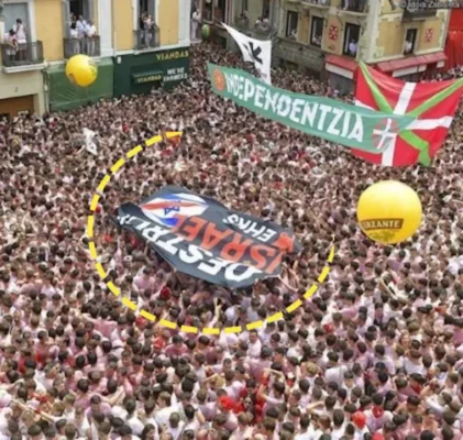 Sanfermines: "Destroy Israel"
