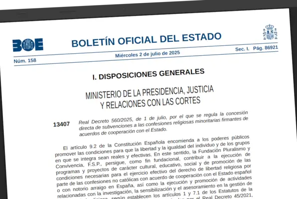 El Estado concedió 216.000 euros a la Federación de Comunidades Judías de España