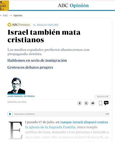 Querub sobre Juan Manuel de Prada: "Alimenta la pasión europea por odiar al judío" 1 Querub 1