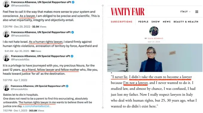 A ver si nos aclaramos… ¿Es abogada o no?