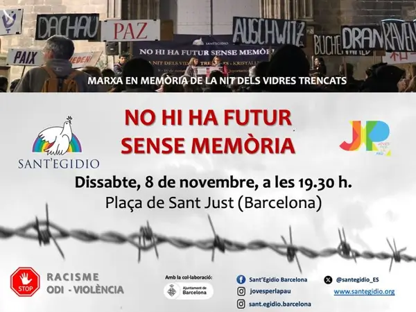 Garzón advierte del "silencio" frente al antisemitismo en un acto en Barcelona por la Kristallnacht 1 San Egidio 1
