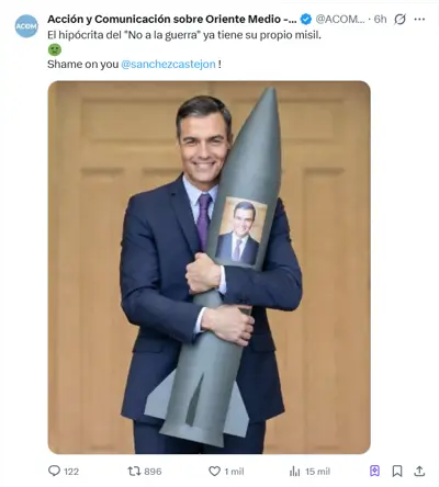 Sanchez en un misil irani 1