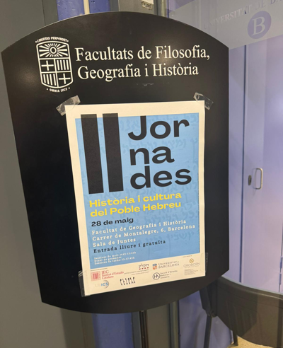 Las jornadas sobre cultura e historia judía reúnen a unas 60 personas en la Universidad de Barcelona 3 UBA 3
