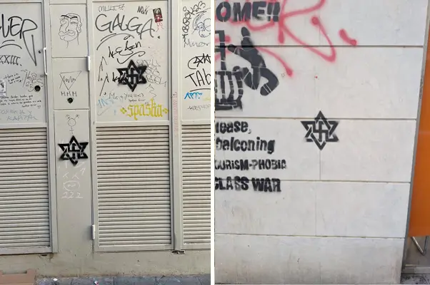 ¿Está tolerando la Alcaldía de Valencia grafitis antisemitas de grupos pro-palestinos y de izquierdas? 1 Valencia 1 3