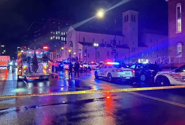 Asesinados dos empleados de la Embajada israelí en Washington 2 Escena del atentado, anoche (Redes)