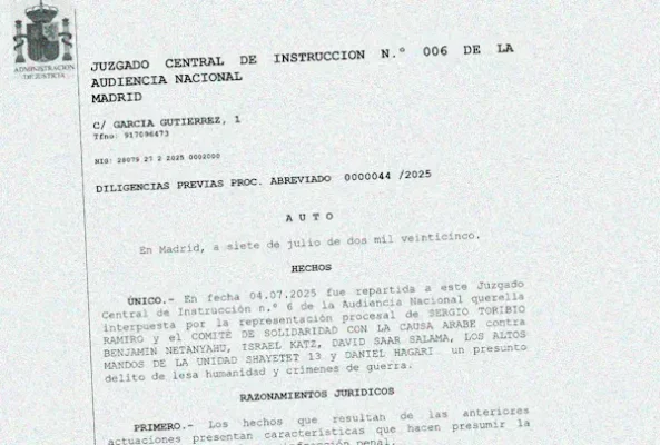 Abren diligencias previas en España contra Netanyahu y Katz por el abordaje del Madleen